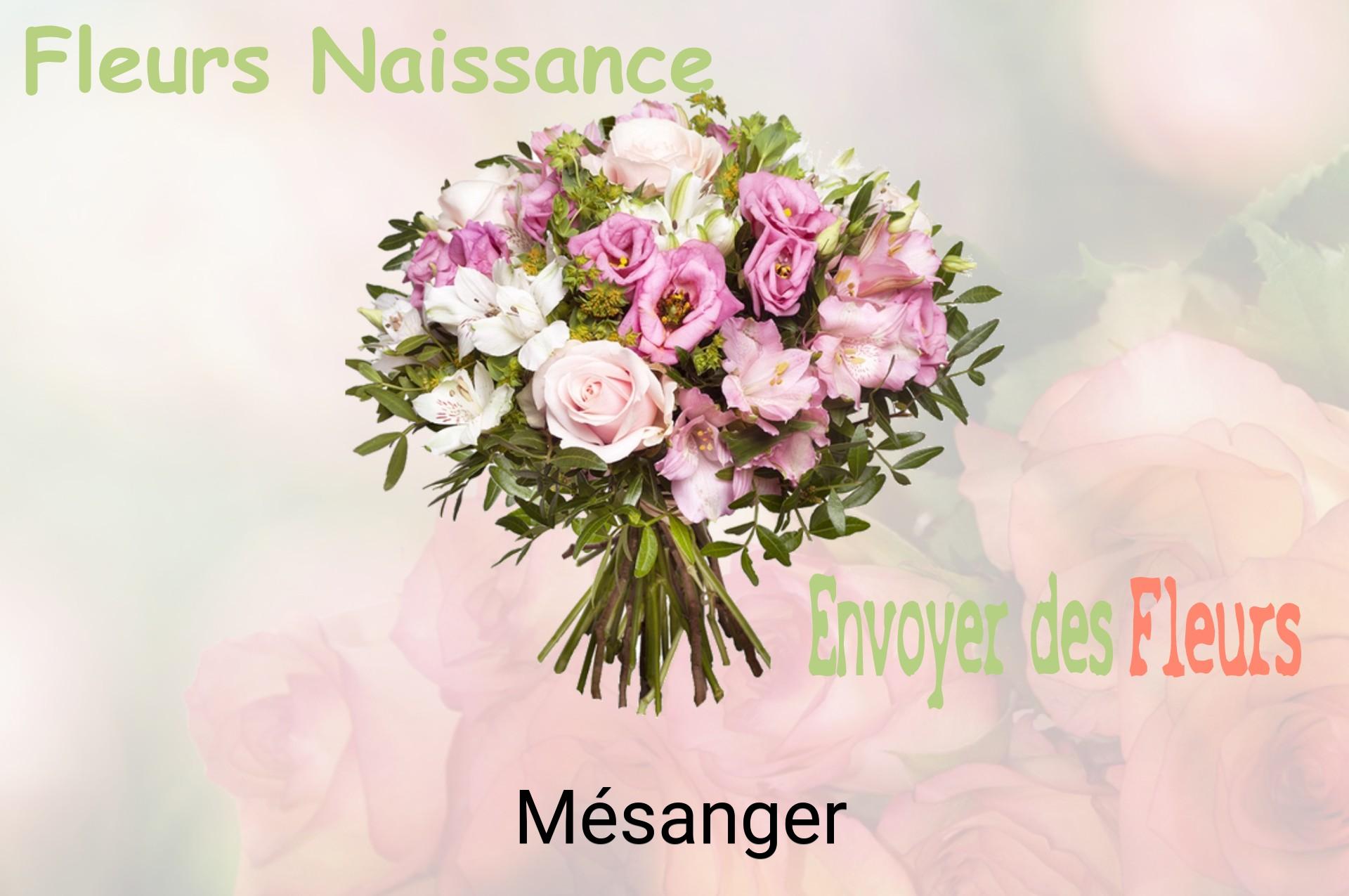 Bouquet de fleurs de naissance livré à Mésanger
